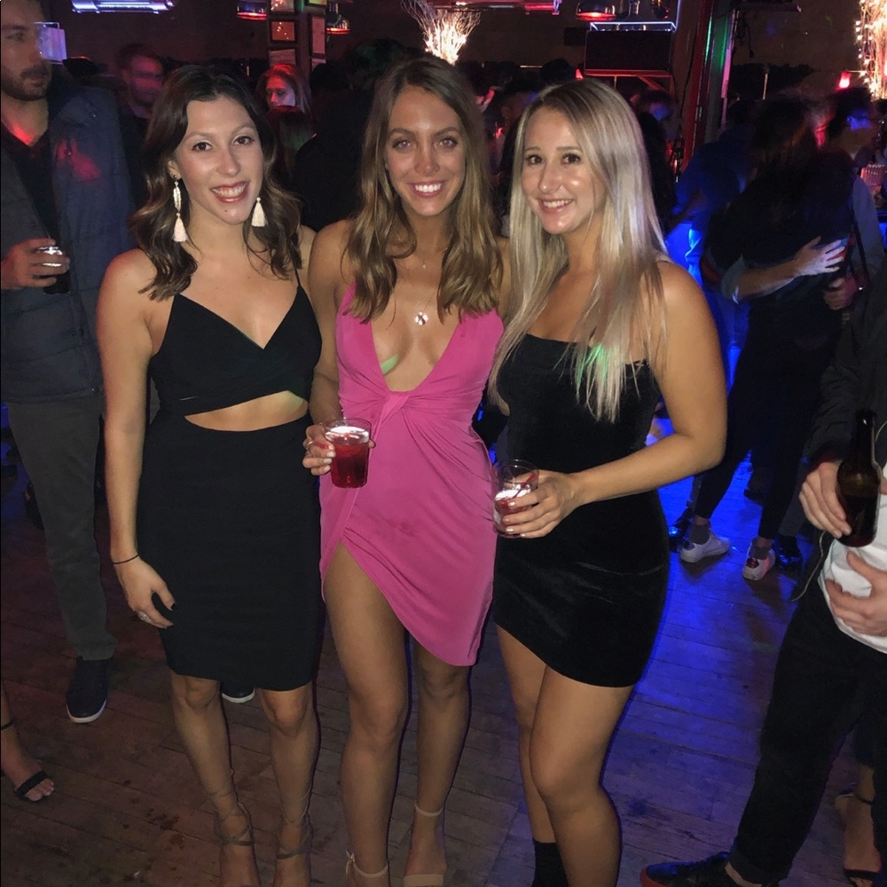 H:ours from Revolve pink dress